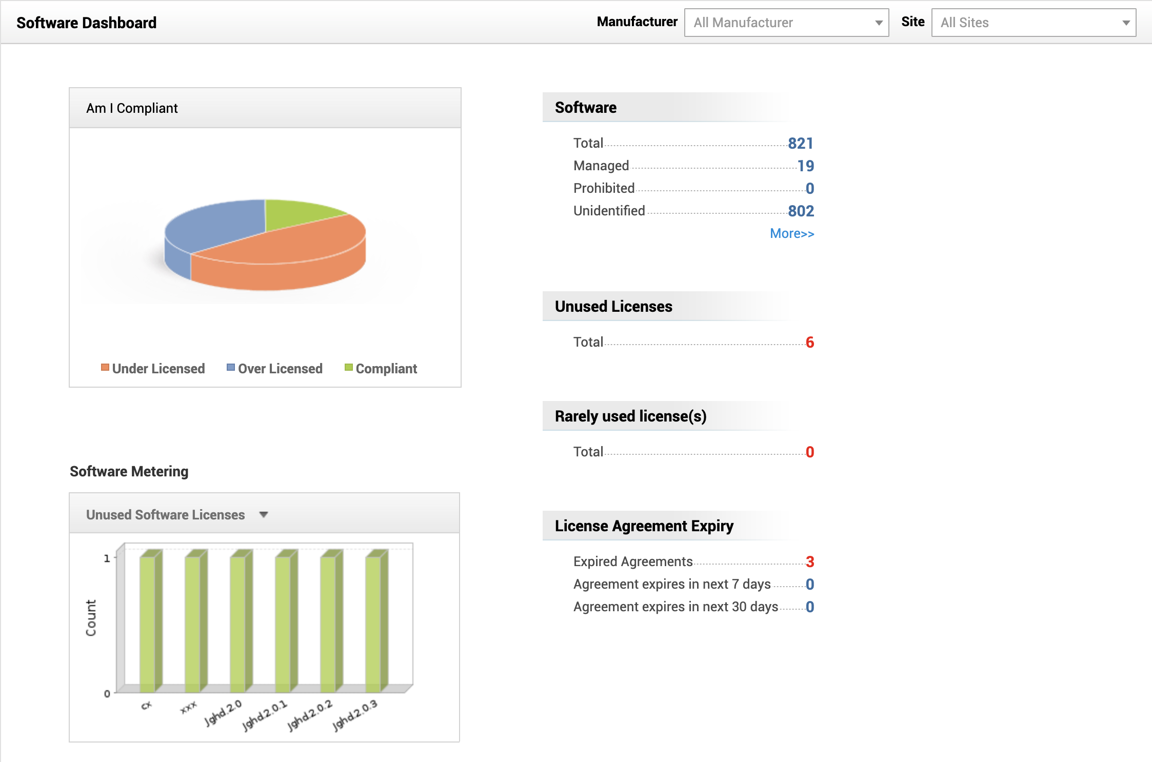 screenshot of ManageEngine AssetExplorer